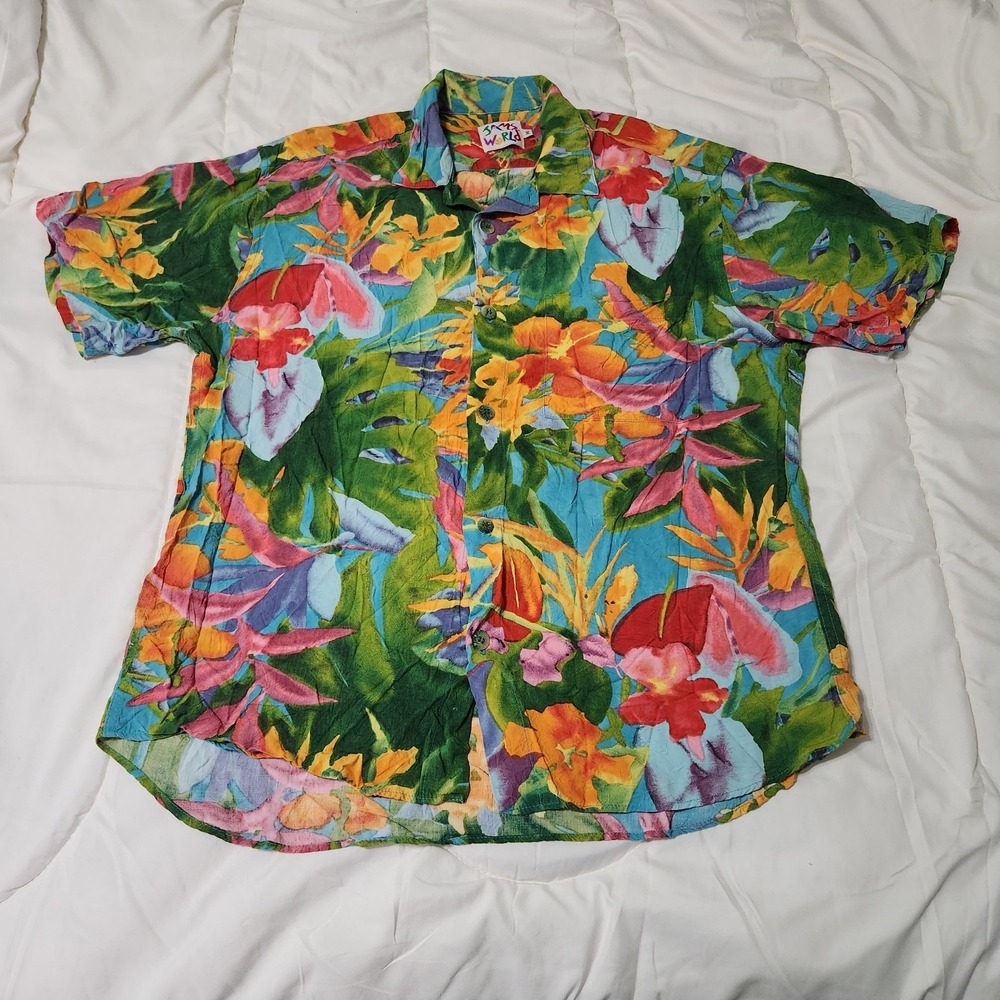 Jams World Floral Shirt Size Medium